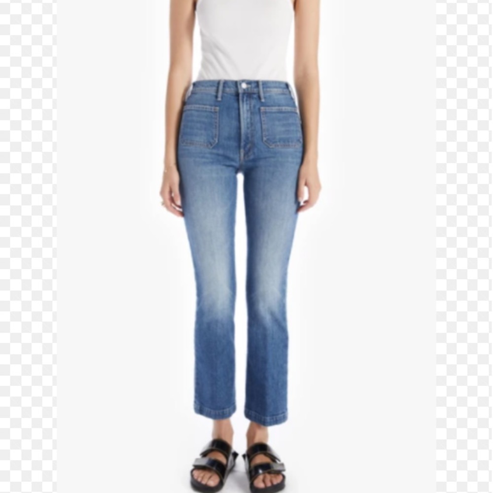 Mother Jeans - the Hustler Parch Pocket Flood size 27